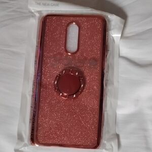 Glittery Rose Gold Phone Case with Ring Holder